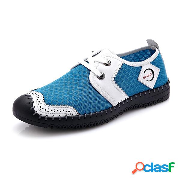 Men Mesh Lycra tecido emendando respirável Outdoor Sport