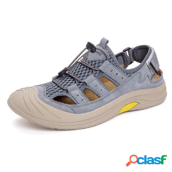 Men Rubber Toe Cap Outdoor Water Friendly Sapatos para