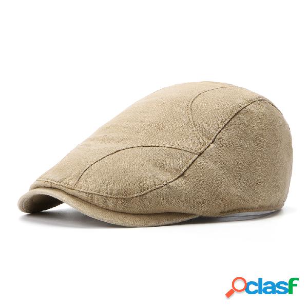 Men Women Cotton Retro Beret selvagem Cap Sunshade Casual