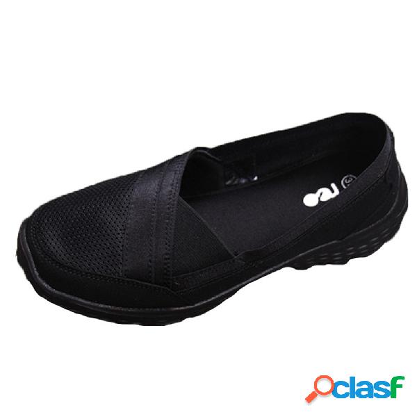 Mesh Confortável Plana Correndo Ao Ar Livre Soft Sapatos de