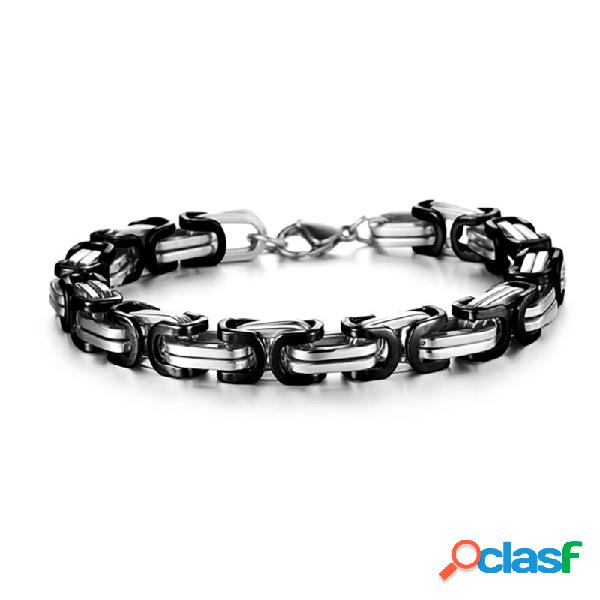 Moda Cuff Pulseiras De Aço De Titânio Irregular Pulseiras