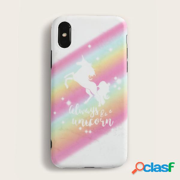 Mulher Unissexo Marble Rainbow Padrão Bonito Telefone Caso