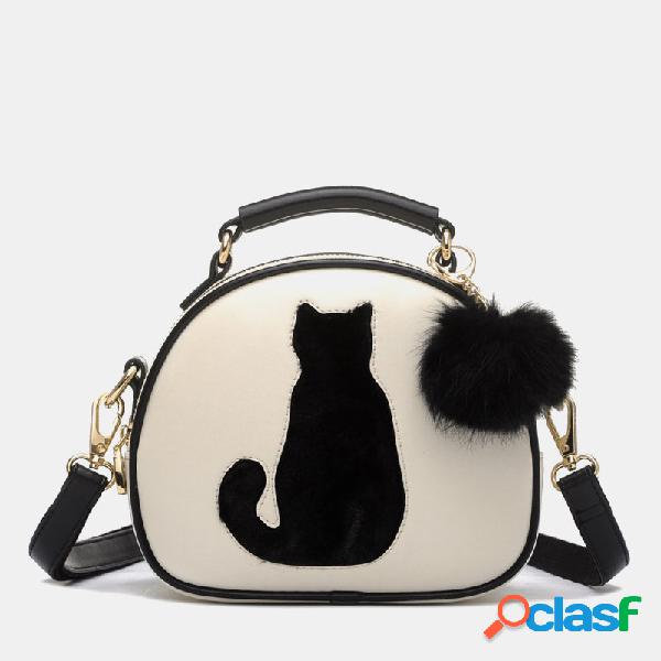 Mulheres Gato Padrão Bolsa Crossbody Bolsa