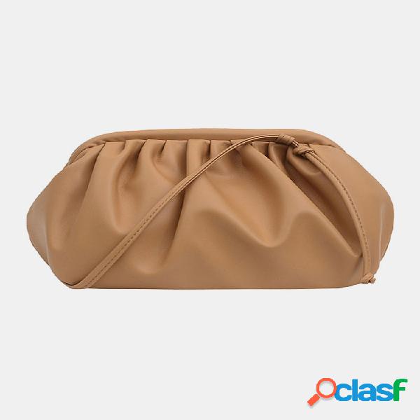 Mulheres bolsa sólida Crossbody Bolsa