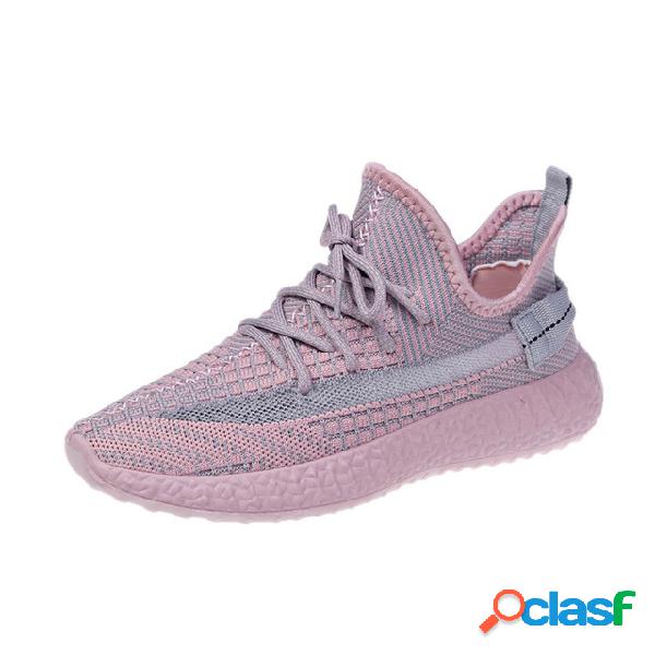 Mulheres casual respirável executando esportes sapatos