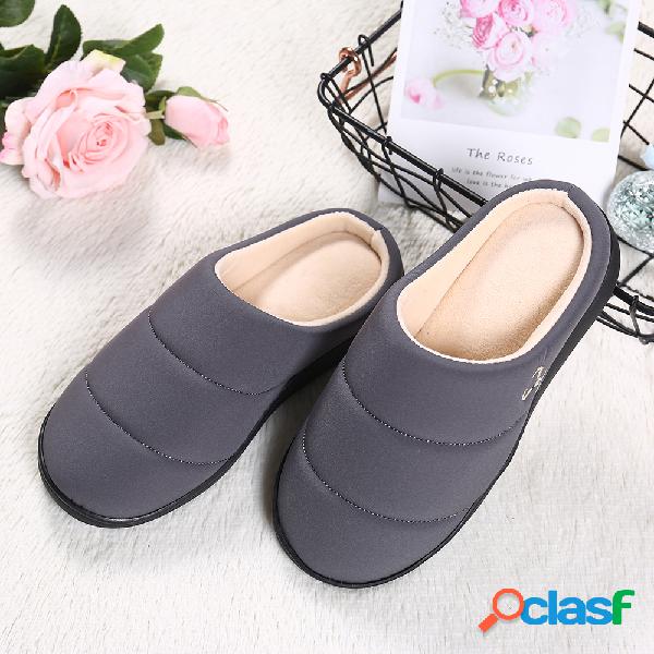 Mulheres à prova d'água Toe fechado quente forrado sapatos