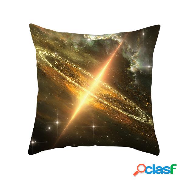 Nebulosa Galaxy Black Hole Series Lance Fronha de Linho de
