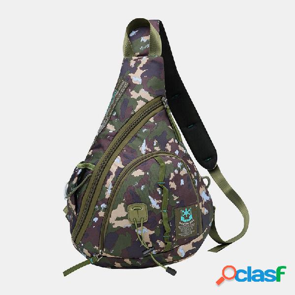 Nylon Multi-função impermeável Crossbody Bolsa para