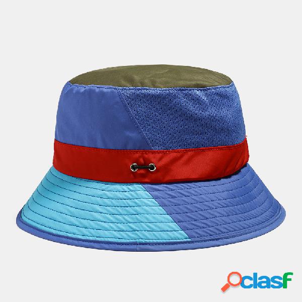Pescador de costura multicolor Chapéu Sol de verão Chapéu