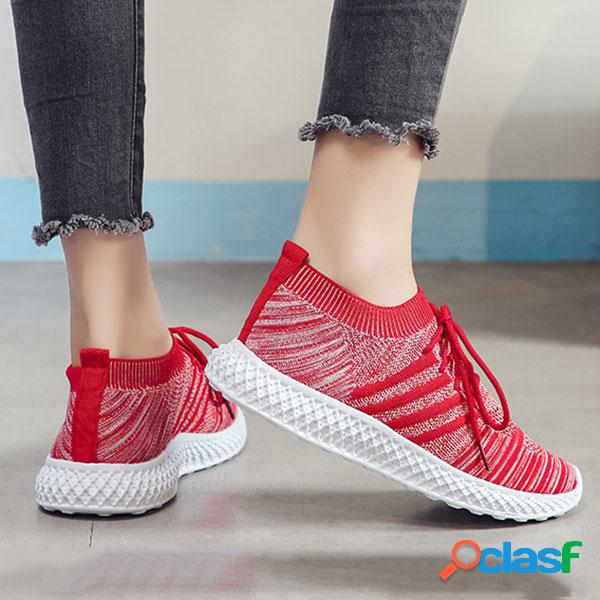 Plus Tamanho Running malha respirável leve Soft sapatos