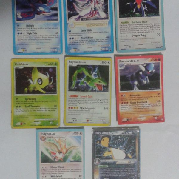 Pokémon Trading Card Game SS - Lote Com 8 Cartas