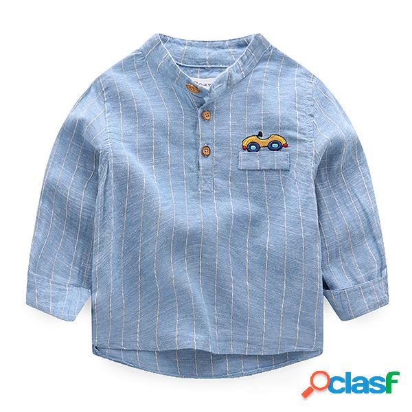 Polo de Meninos Manga Longa
