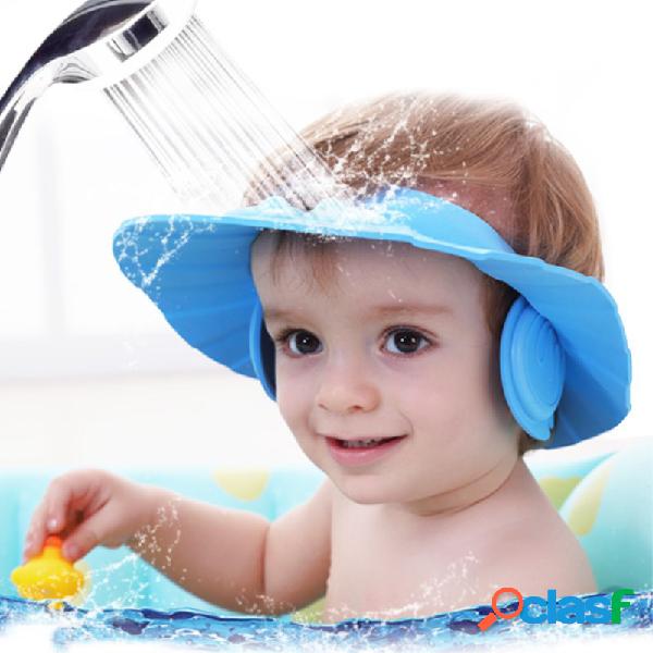 Protect Ear Soft Caps Child Shampoo Shower Cap Bata de banho