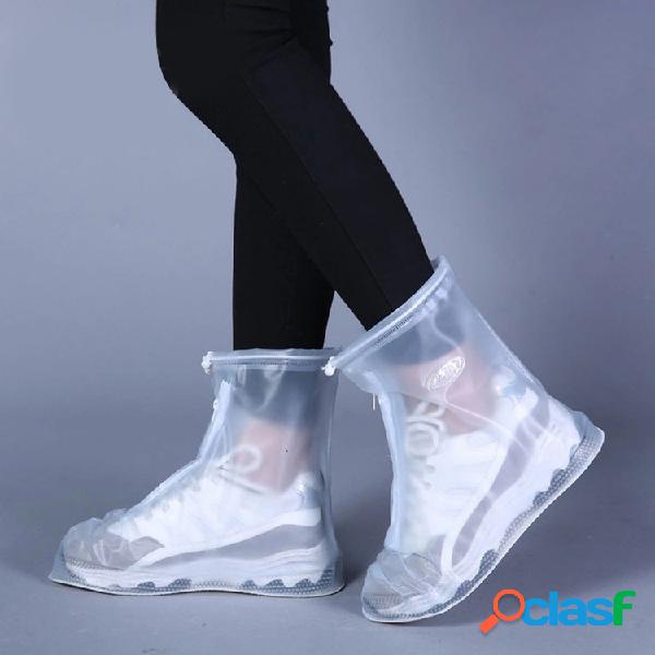 Protetor à prova d 'água Sapatos Bota Capa Unissex Zíper