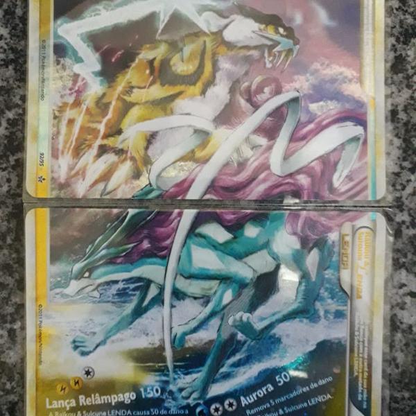 Raikou E Suicune Lenda Completo Hgss Revelado 92/95 - 93/95