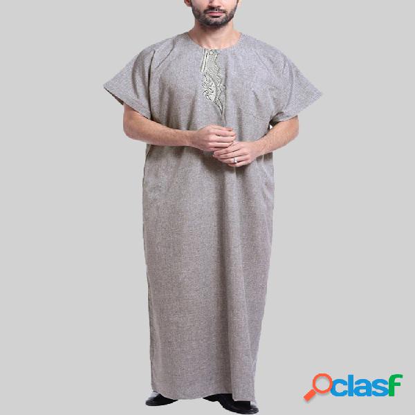 Retro indiano elegante mens causal longo kaftan festival