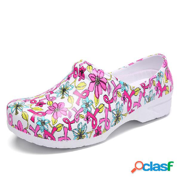 SOCOFY Floral leve floral antiderrapante impermeável