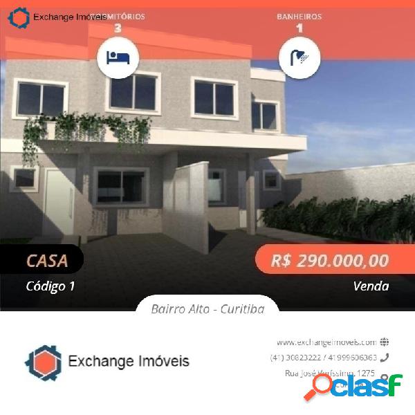 Sobrado com suíte e closet