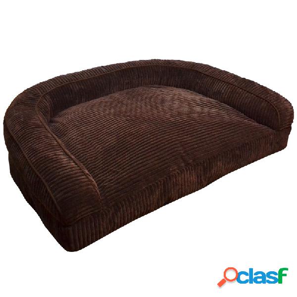 Sofá de veludo de luxo Pet Bolster sofá sofá cama cão