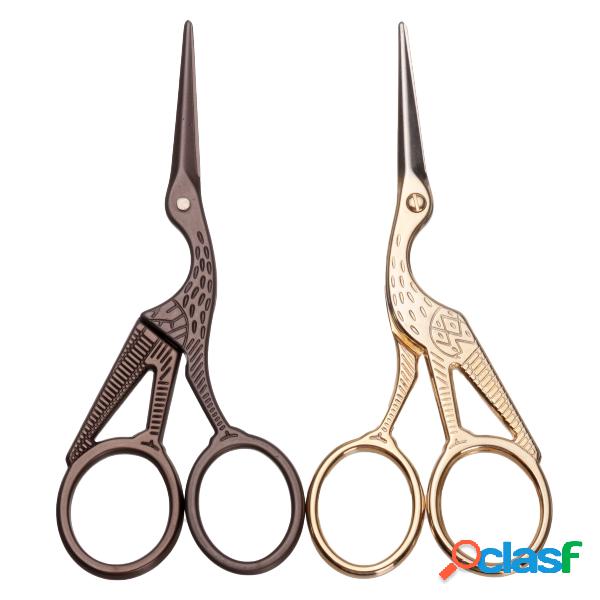 Stork Bordado Tesoura Sobrancelha orelha Trimmer Gold Bronze