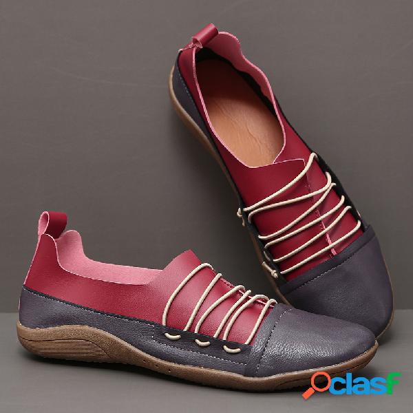 Tamanho grande Soft Deslizamento nos sapatos baixos casuais