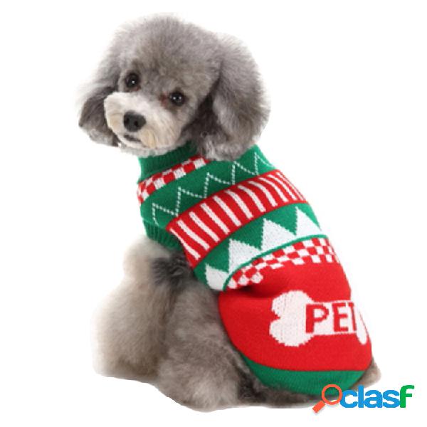 Tema de natal Camisola para animais de estimação Cachorro