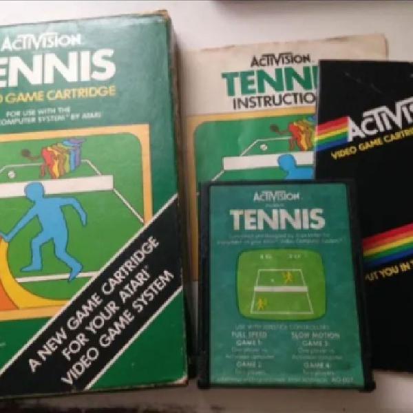 Tennis Activision Atari 2600 completo raro R$569