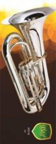 Tuba Sinfonica 4/4 Sib Weril J981 NOVA - Prata Com Ouro -