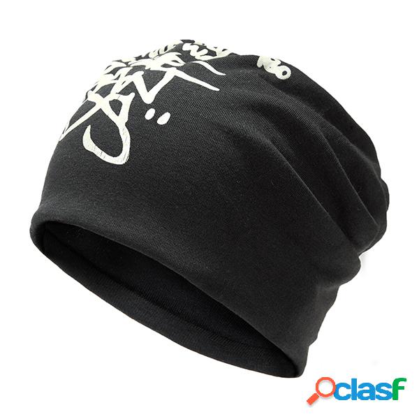 Unisex Chapéu Beanie estampado letras Estilo Casual Hip-Hop