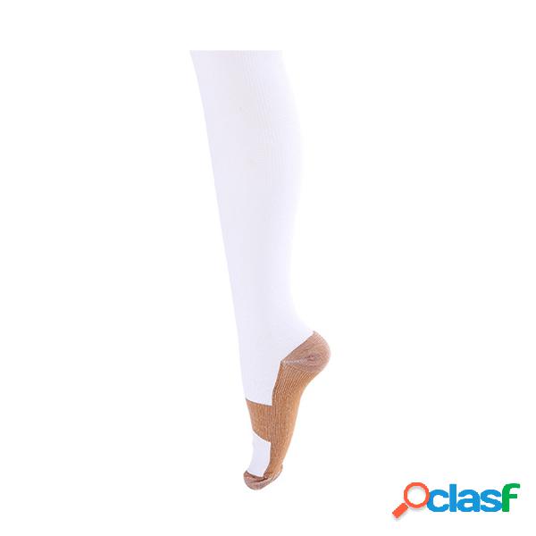 Unisex Elastic Sports Meias de compressão respirável Meias