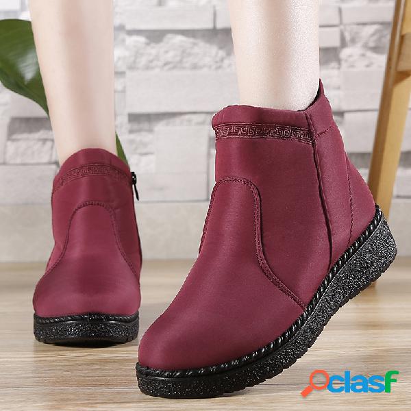 Zíper de deslizamento respirável leve Botas casuais para