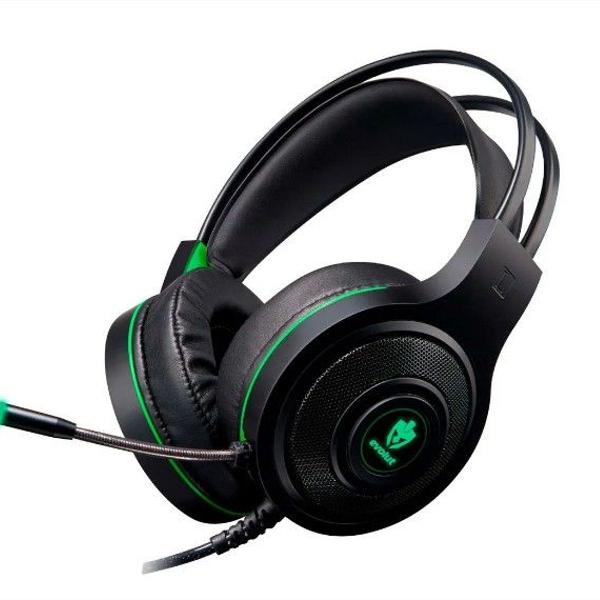 fone de ouvido evolut hedset gamer têmis eg-301gr verde