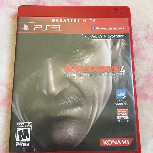 jogo ps3 metalgearsolid 4