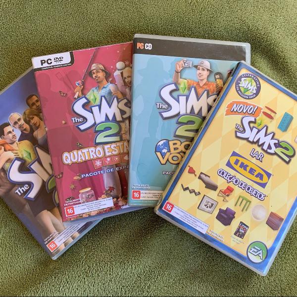 jogos the sims 2 original+ 3 expansões