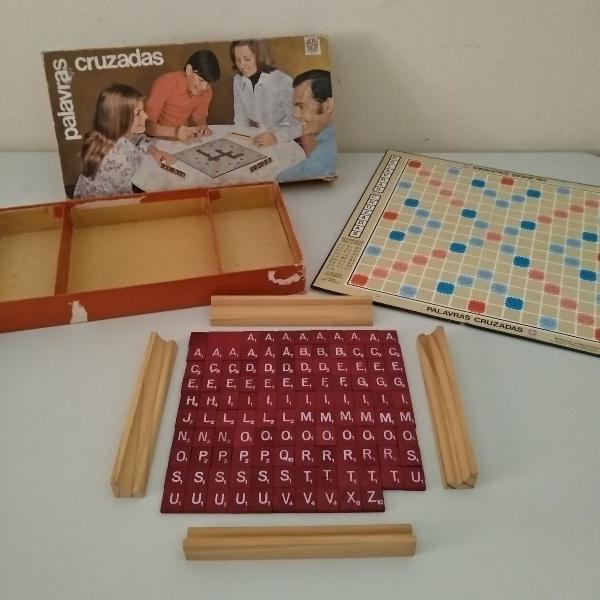 scrabble palavras cruzadas estrela vintage jogo de tabuleiro