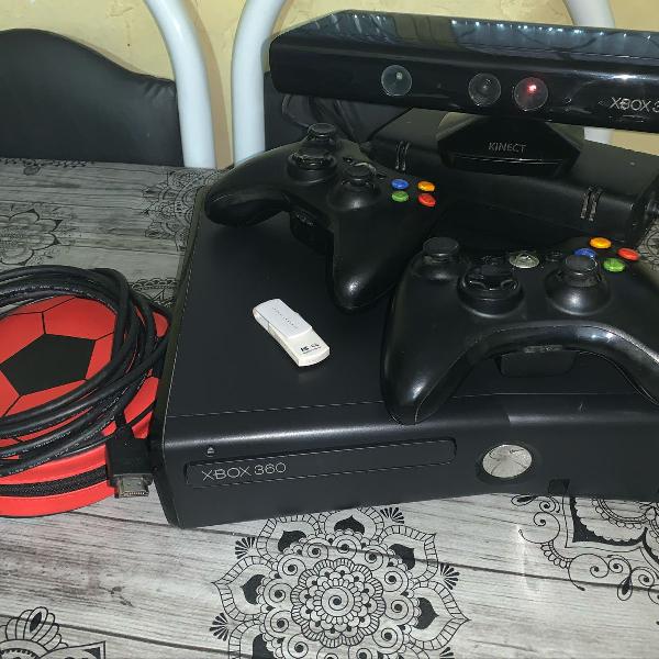 xbox 360 slim completo/desbloqueado