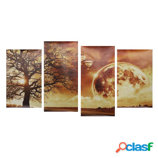 4Pcs Modern Abstract Canvas Painting Frameless Wall Art