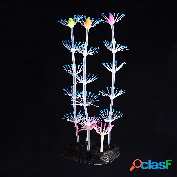 Aquário Fluorescente Artificial Coral Decoração Fish Tank