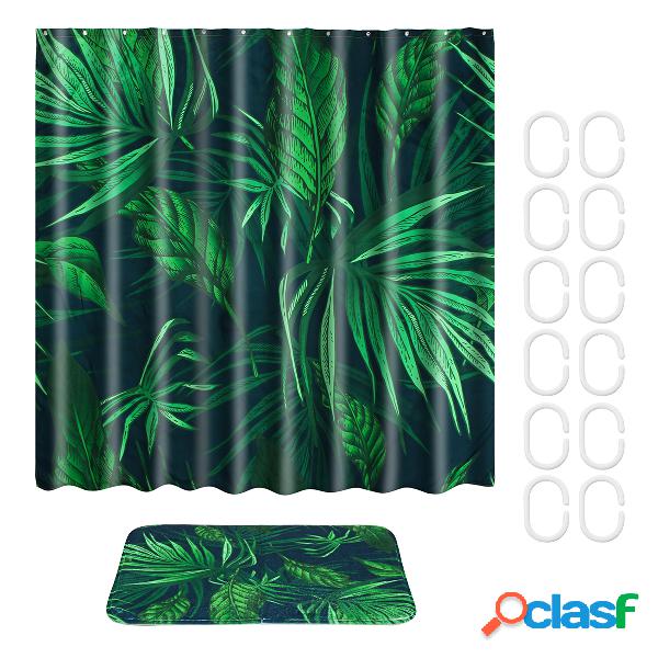 As plantas tropicais Waterproof a tela da coutina de
