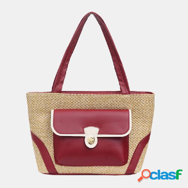 Bolsa casual multifuncional de grande capacidade para