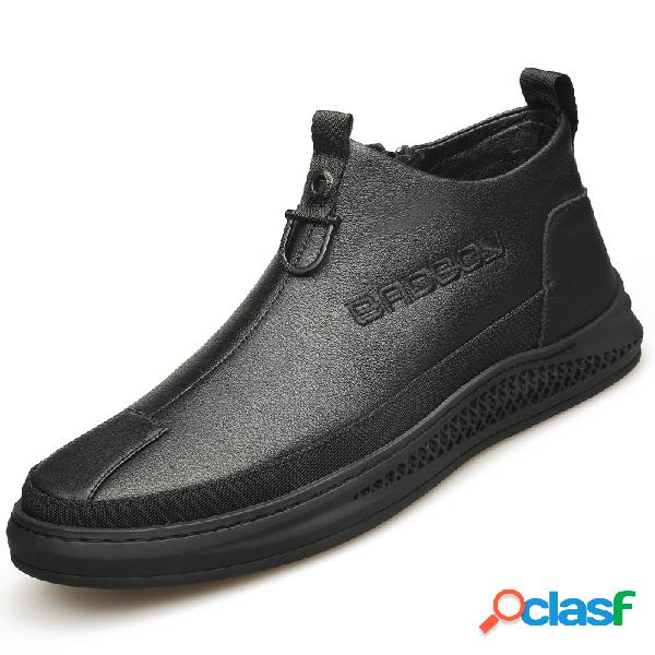 Botas confortáveis com zíper para dentro Soft