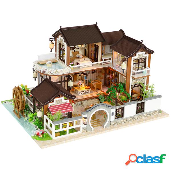 Cidade Antiga Super Grande Luxo Villa Modelo DIY Cottage
