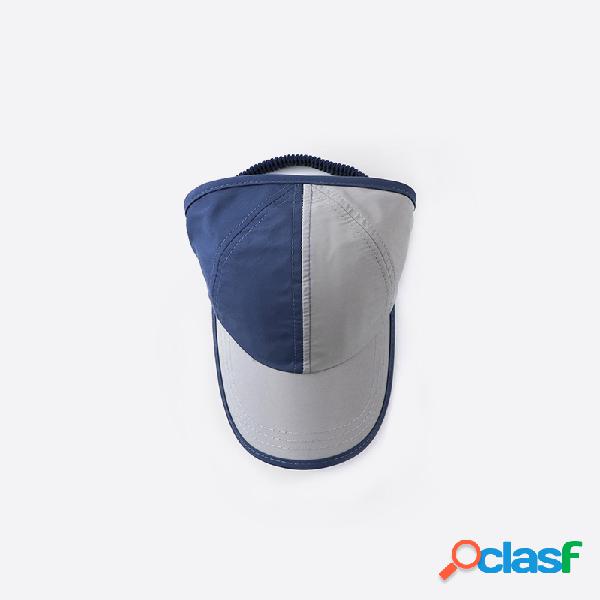 Colorblocked Boné de beisebol Chapéu respirável rabo de