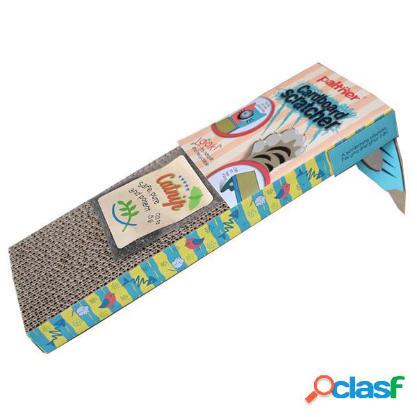 Corrugado Pendurado Cat Scratcher Porta de chão Pet Claws