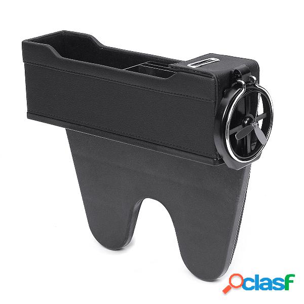 Couro Console Pocket Car Organizador Passageiro Assento Box