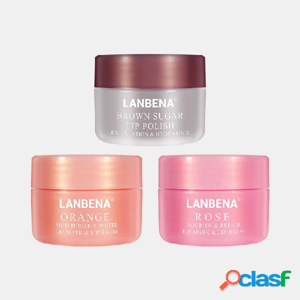 Esfoliante labial Lip Máscara Sleeping Máscara Lips Balm