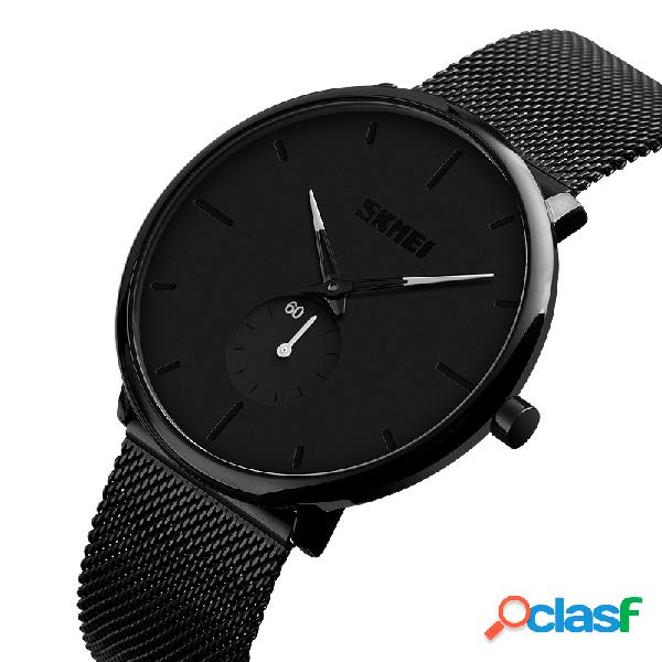 Estilo Casual Ultra Fino Simples Homens Relógio De Pulso De