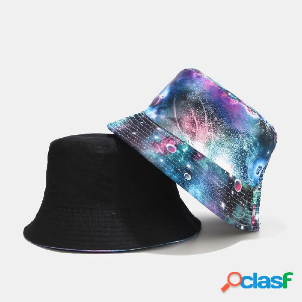 Graffiti Galaxy Fisherman Chapéu Bacia de algodão para
