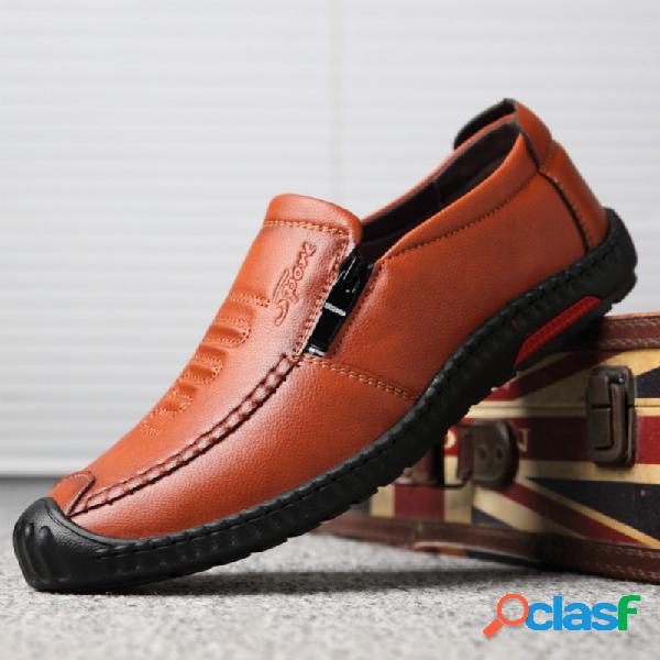 Homens Anti-colisão Toe Zipper Soft Sola De Microfibra