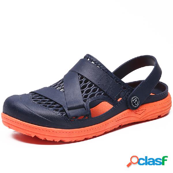 Homens EVA respirável Adjustabler Heel Strap Casual Praia